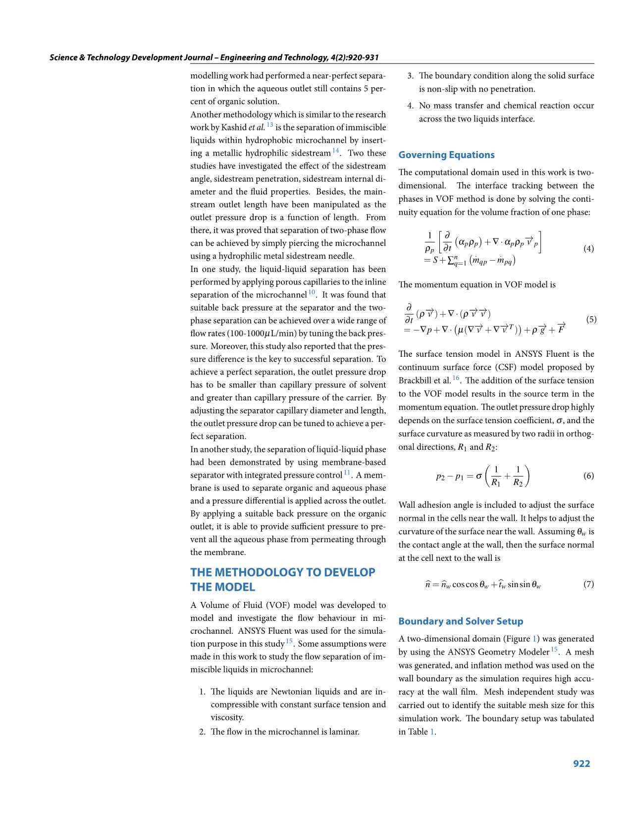 Hydrodynamic studies on liquid-Liquid two phase flow separation in microchannel by computational fluid dynamic modelling trang 3