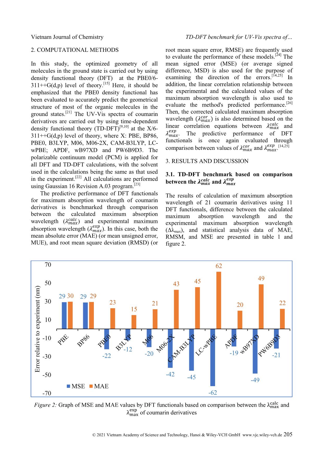 TD-DFT benchmark for UV-Vis spectra of coumarin derivatives trang 3