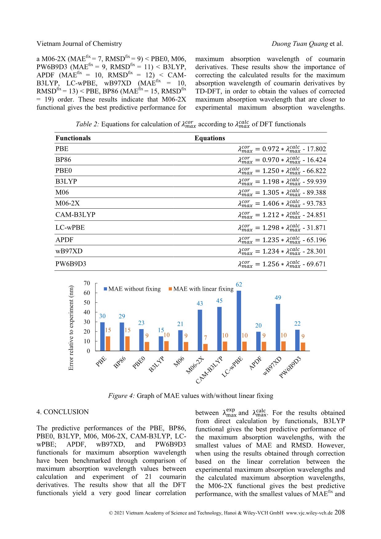TD-DFT benchmark for UV-Vis spectra of coumarin derivatives trang 6