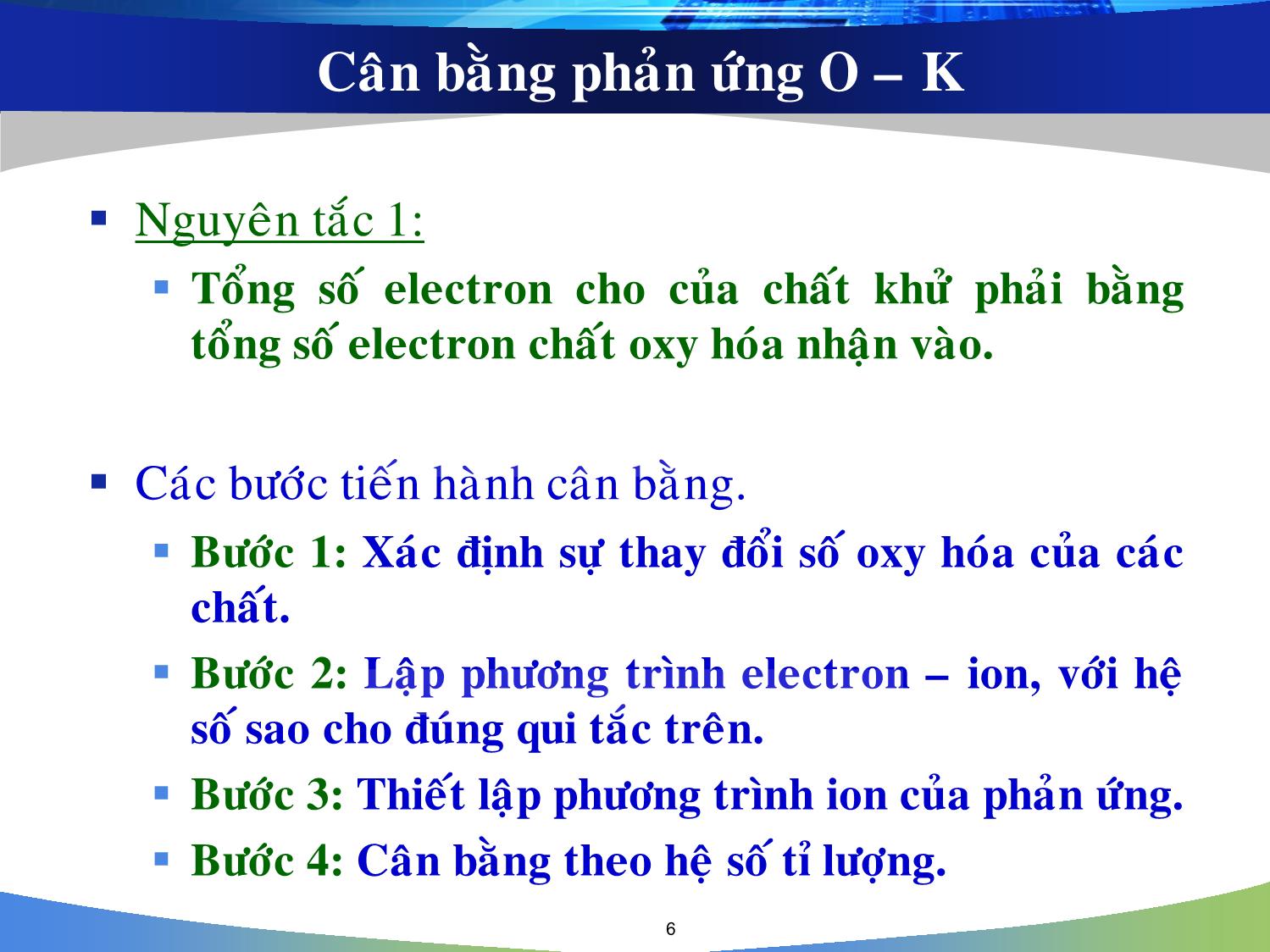 Bài giảng Hóa đại cương: Điện hóa học - Nguyễn Minh Kha trang 6