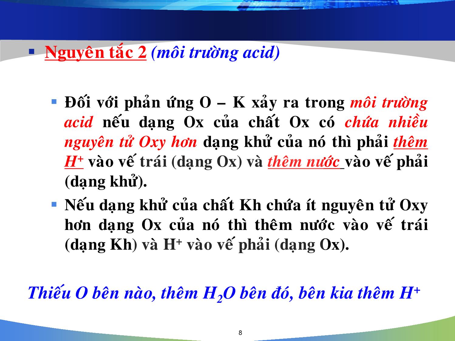 Bài giảng Hóa đại cương: Điện hóa học - Nguyễn Minh Kha trang 8
