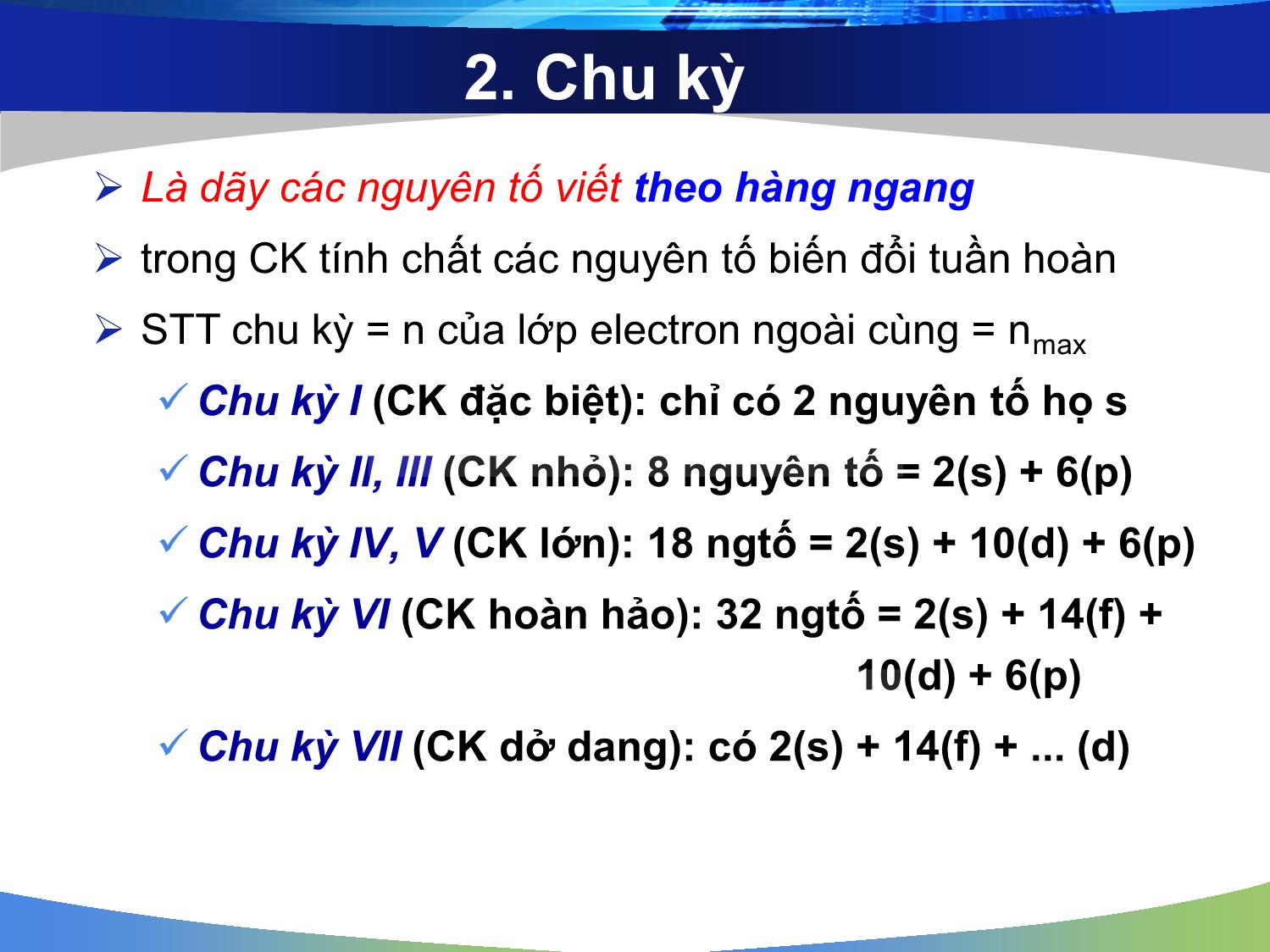 Bài giảng Hóa đại cương: Hệ thống tuần hoàn các nguyên tố hóa học - Nguyễn Minh Kha trang 10