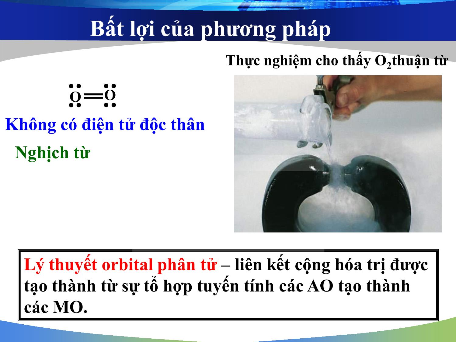 Bài giảng môn Hóa đại cương: Phương pháp orbital phân tử (Molecular Orbital - MO) - Nguyễn Minh Kha trang 3