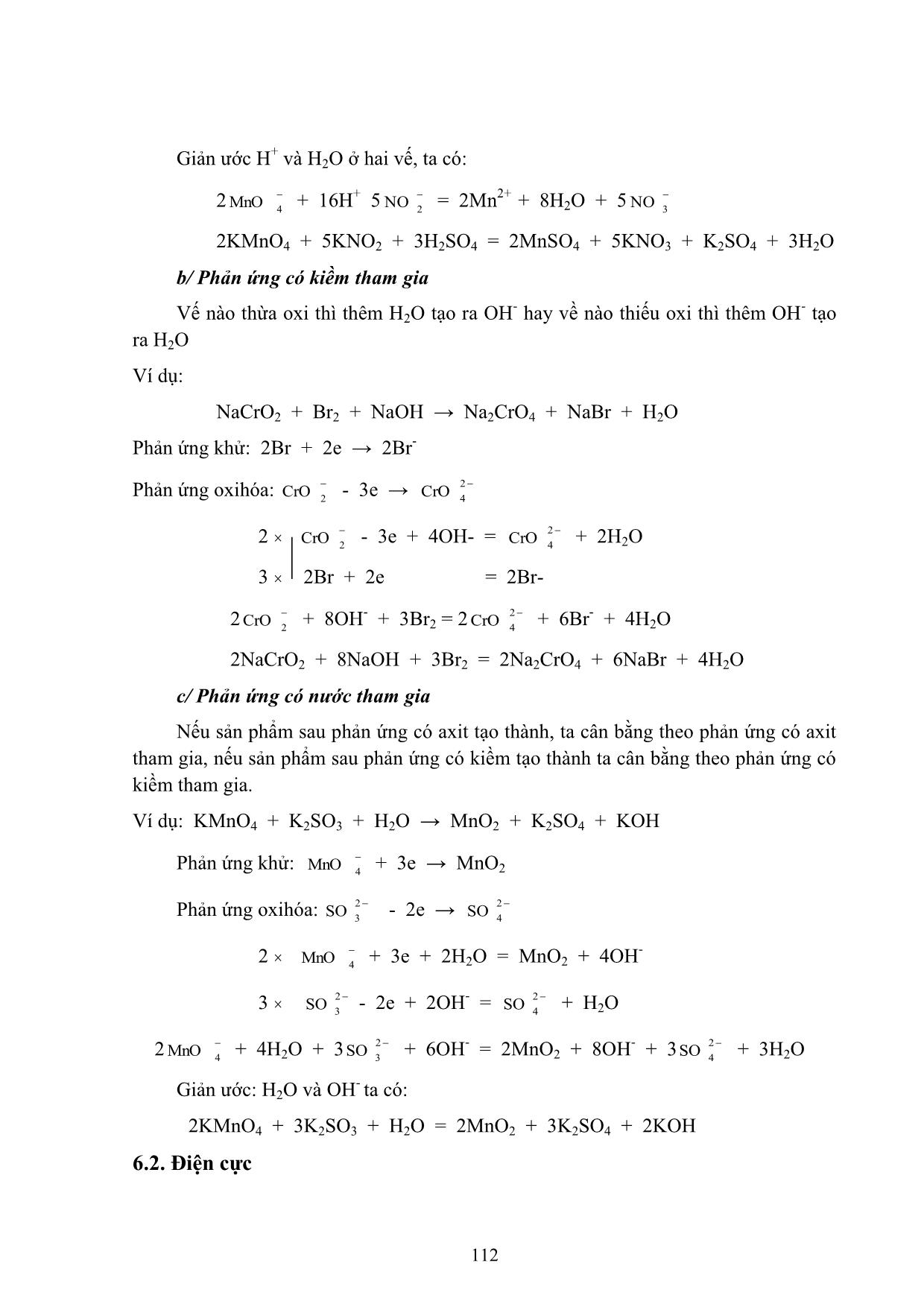 Bài giảng Hóa học đại cương A - Hoàng Hải Hậu (Phần 2) trang 5