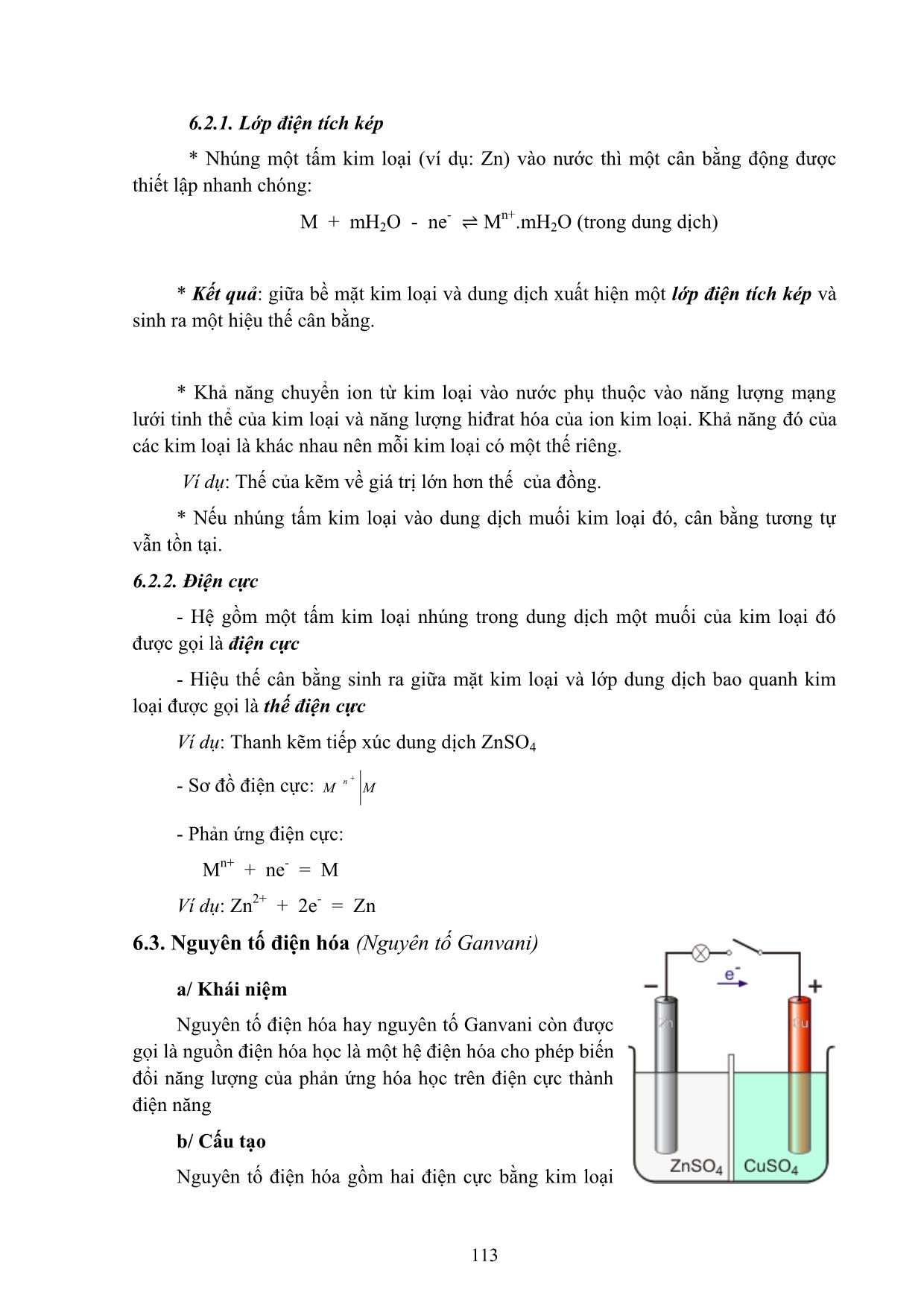 Bài giảng Hóa học đại cương A - Hoàng Hải Hậu (Phần 2) trang 6