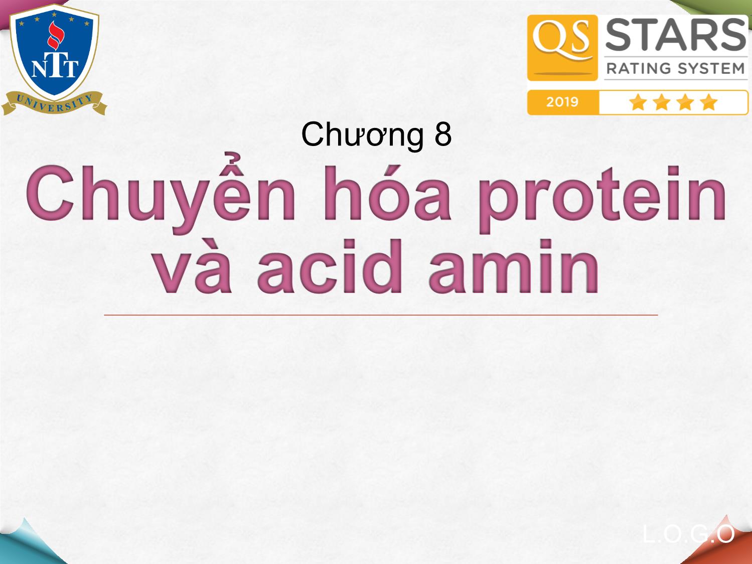 Bài giảng Hóa sinh - Chương 8: Chuyển hóa protein và acid amin trang 1