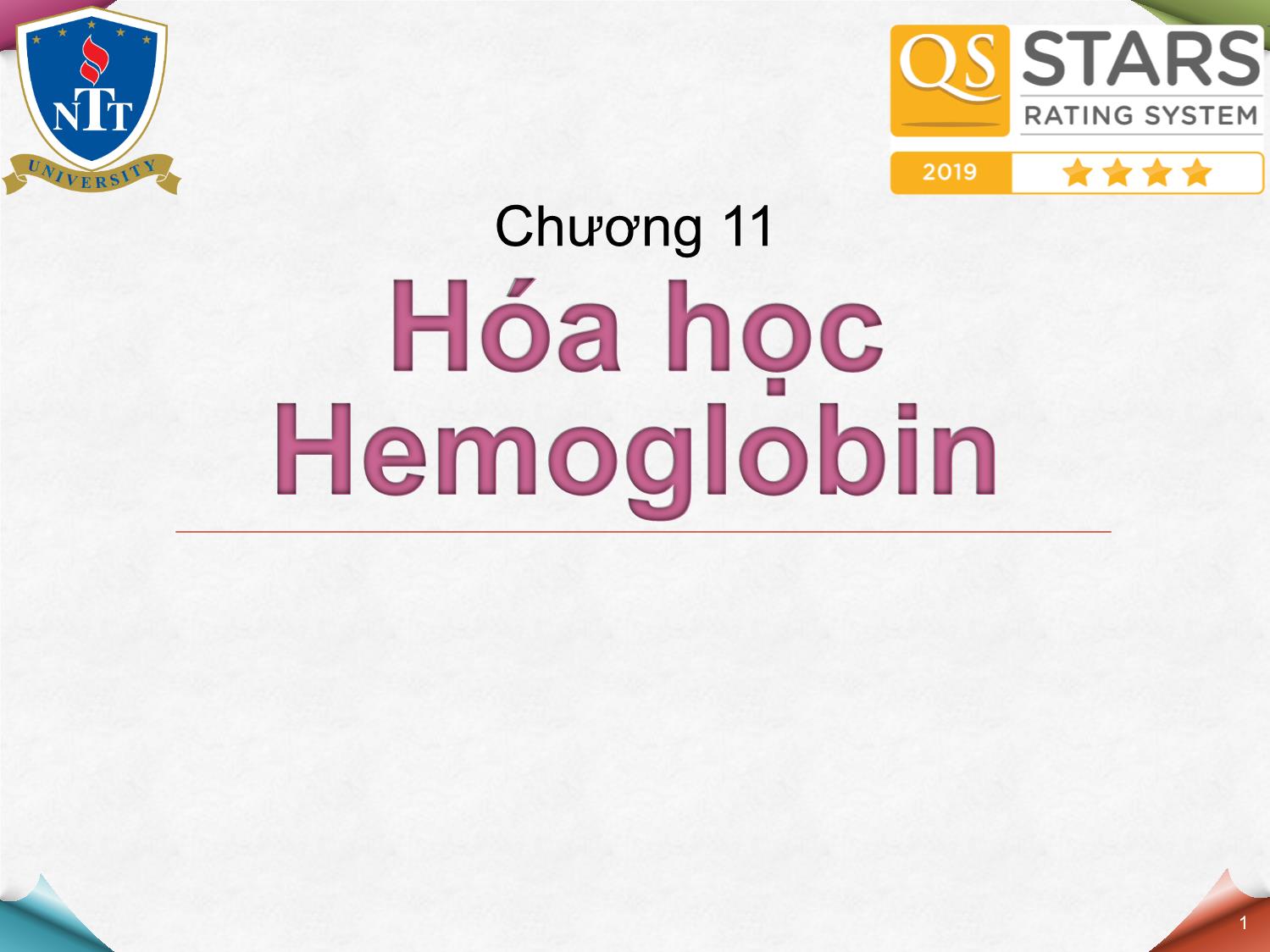 Bài giảng Hóa sinh - Chương 11: Hóa học Hemoglobin trang 1