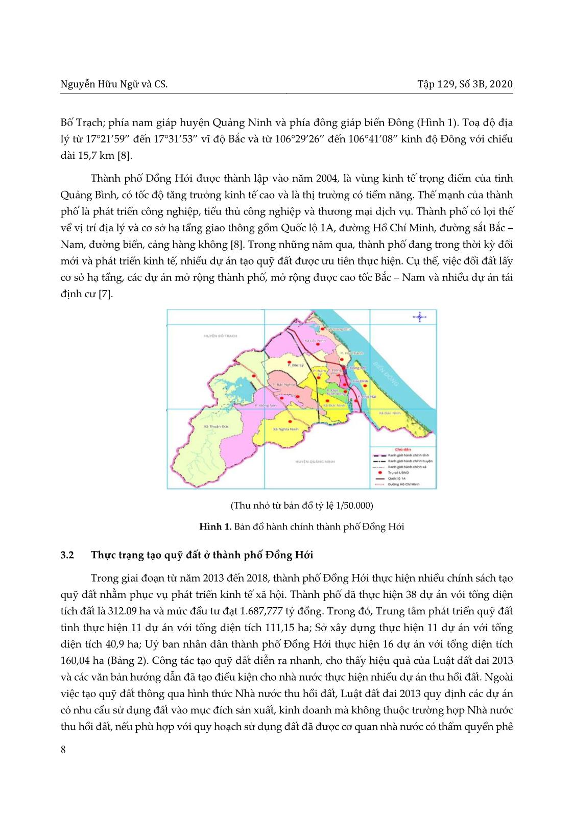 Các yếu tố ảnh hưởng đến việc tạo quỹ đất phục vụ phát triển kinh tế - xã hội ở thành phố Đồng Hới, tỉnh Quảng Bình trang 4