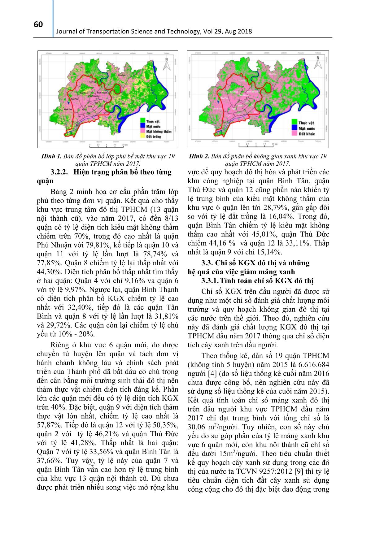 Đánh giá thực trạng không gian xanh - Thước đo chất lượng môi trường hướng đến phát triển đô thi xanh cho thành phố Hồ Chí Minh trang 5