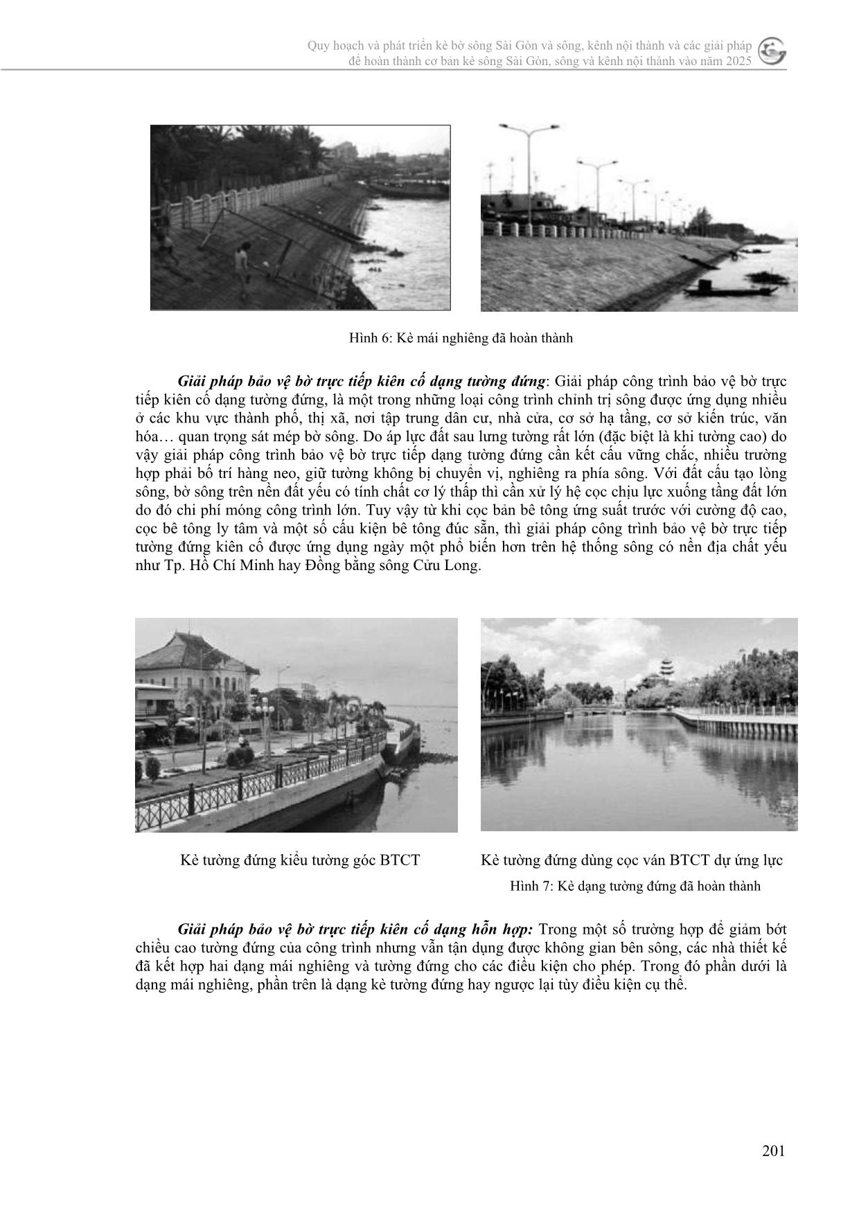 Đề xuất một số hình dạng, kết cấu kè bờ sông, kênh, rạch trên địa bàn thành phố Hồ Chí Minh trang 6
