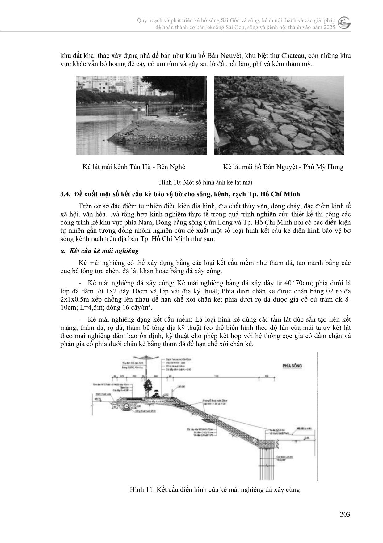 Đề xuất một số hình dạng, kết cấu kè bờ sông, kênh, rạch trên địa bàn thành phố Hồ Chí Minh trang 8