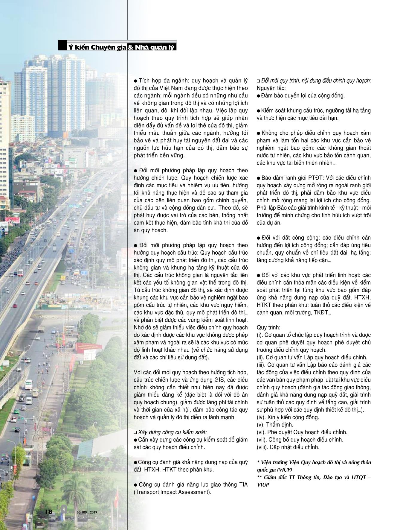 Đổi mới phương pháp luận quy hoạch và quản lý phát triển đô thị: Từ thực tiễn đến yêu cầu đổi mới (Phần 1) trang 9