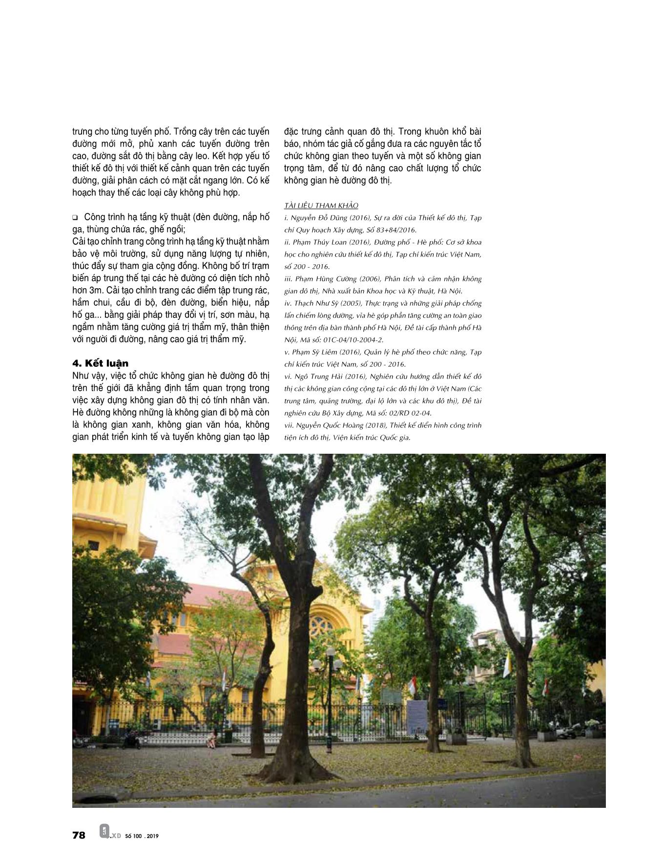 Giải pháp nâng cao chất lượng tổ chức không gian hè đường đô thị thành phố Hà Nội trang 5