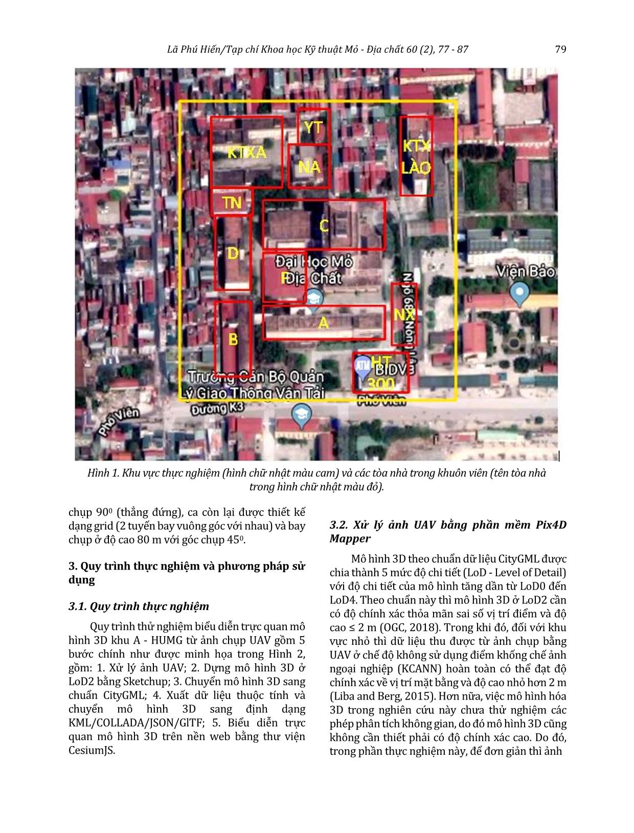 Giải pháp trực quan hóa mô hình 3D thành phố trên nền web bằng công cụ mã nguồn mở hỗ trợ công tác quy hoạch đô thị trang 3