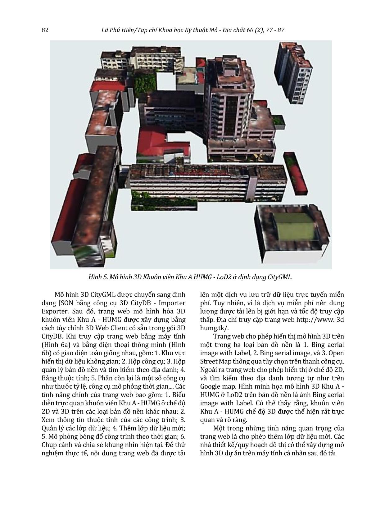 Giải pháp trực quan hóa mô hình 3D thành phố trên nền web bằng công cụ mã nguồn mở hỗ trợ công tác quy hoạch đô thị trang 6