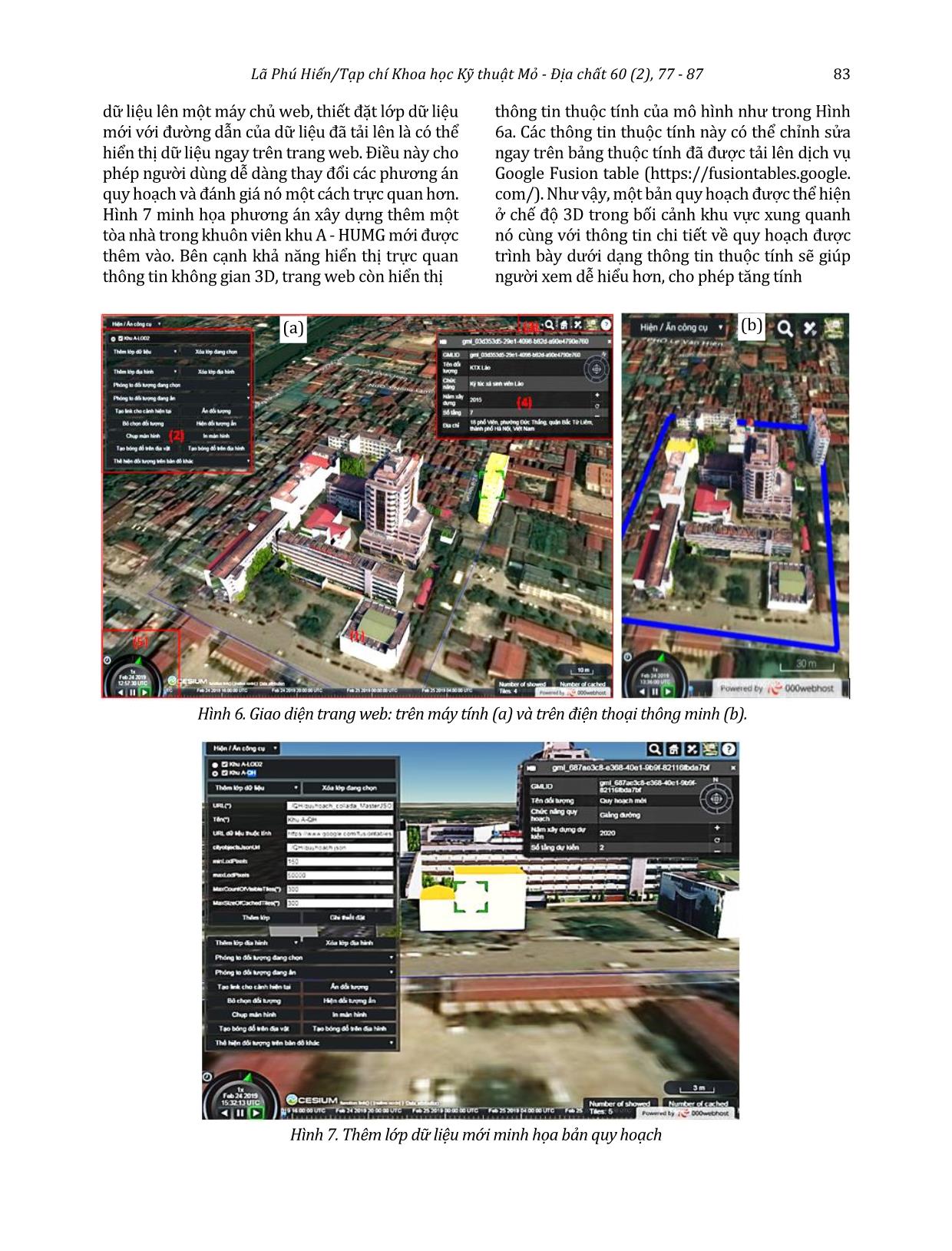 Giải pháp trực quan hóa mô hình 3D thành phố trên nền web bằng công cụ mã nguồn mở hỗ trợ công tác quy hoạch đô thị trang 7