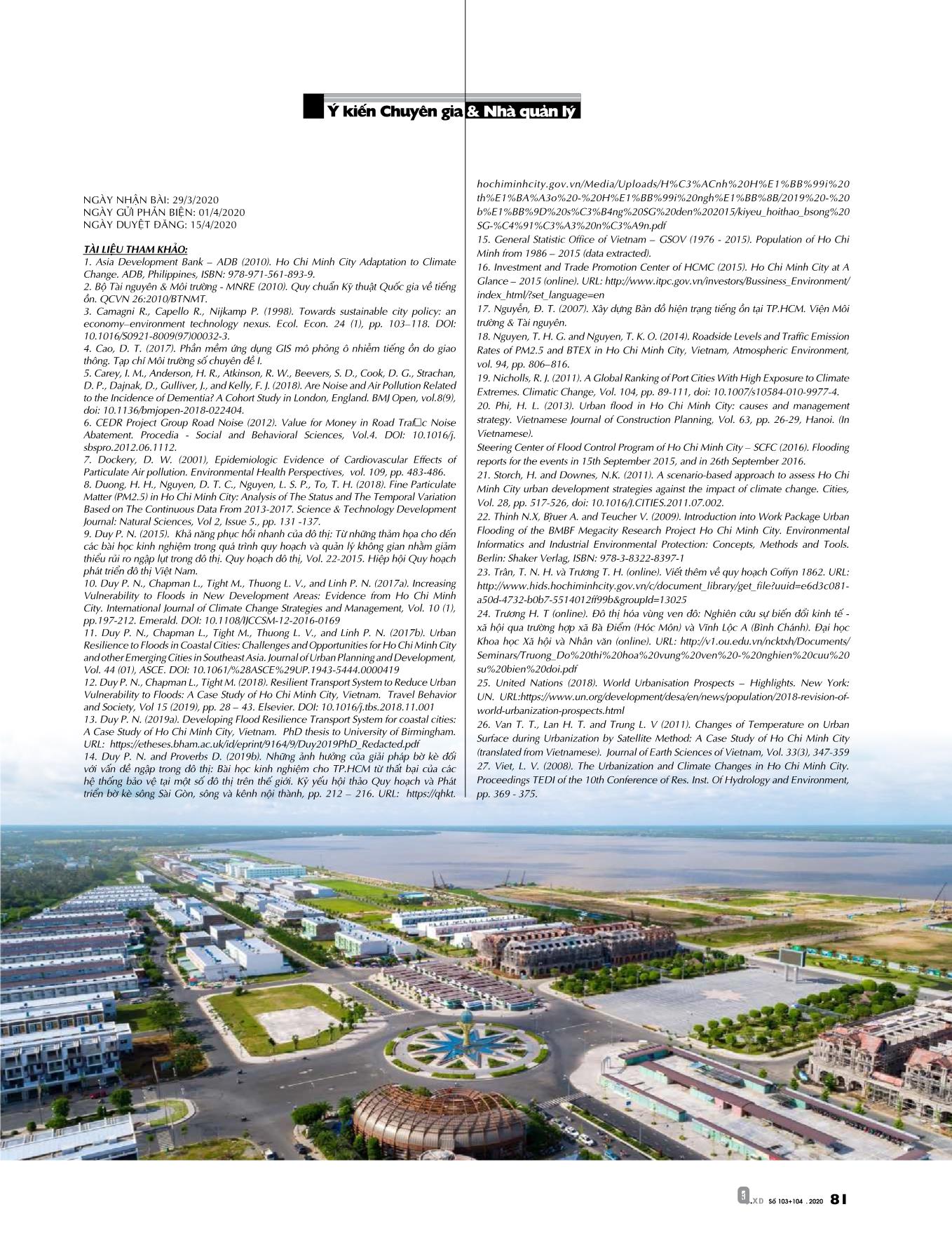 Phát triển đô thị ra vùng ven: rủi ro và thách thức đối với TP Hồ Chí Minh trước các hiểm họa môi trường trang 8