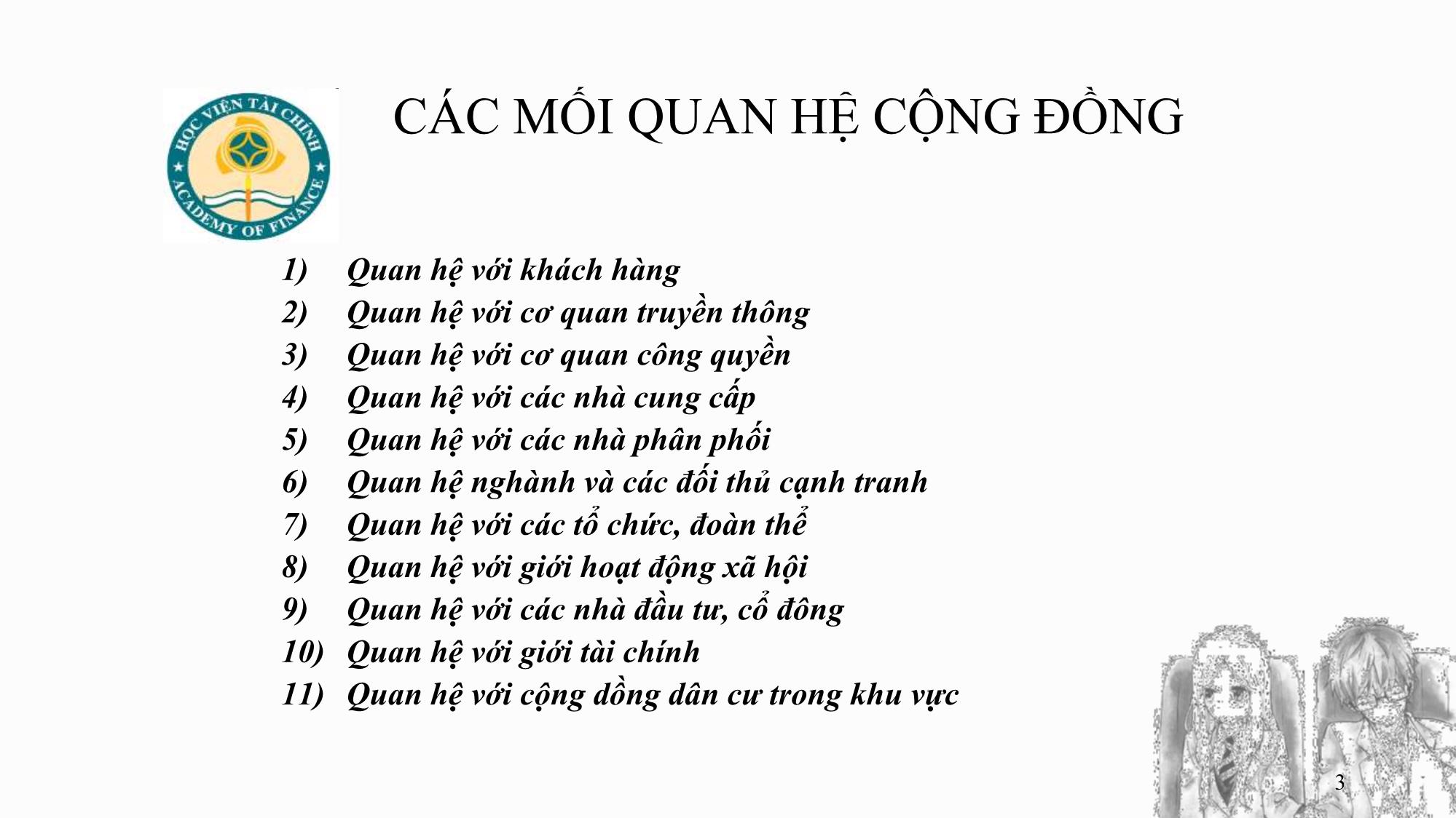 Bài giảng Quan hệ công chúng - Chương 7: Quan hệ cộng đồng - Ngô Minh Cách trang 3