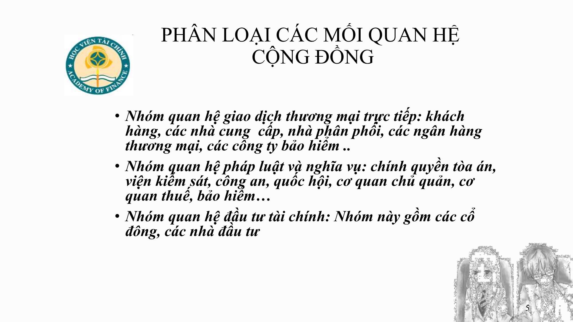 Bài giảng Quan hệ công chúng - Chương 7: Quan hệ cộng đồng - Ngô Minh Cách trang 5