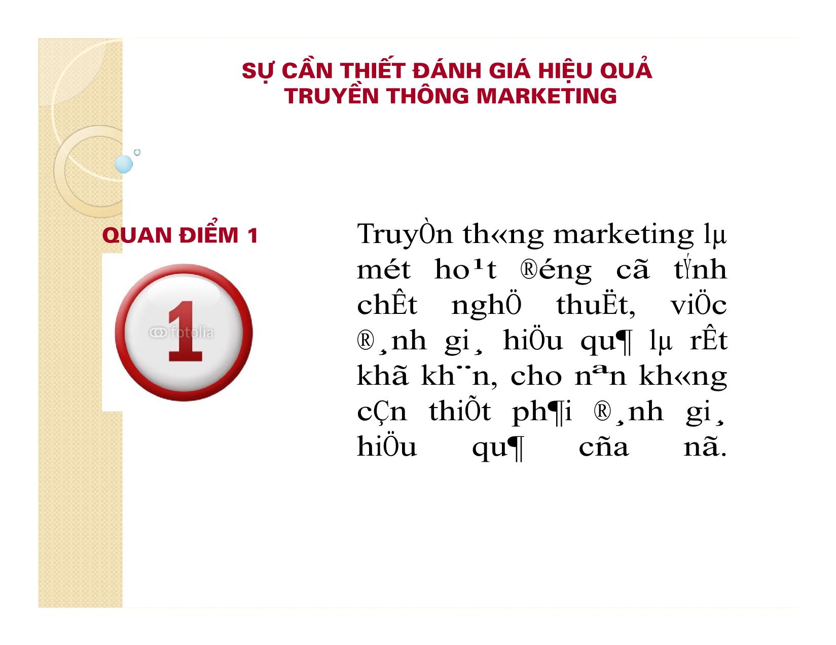 Bài giảng Truyền thông marketing tích hợp - Chương 6: Đánh giá hiệu quả IMC trang 6