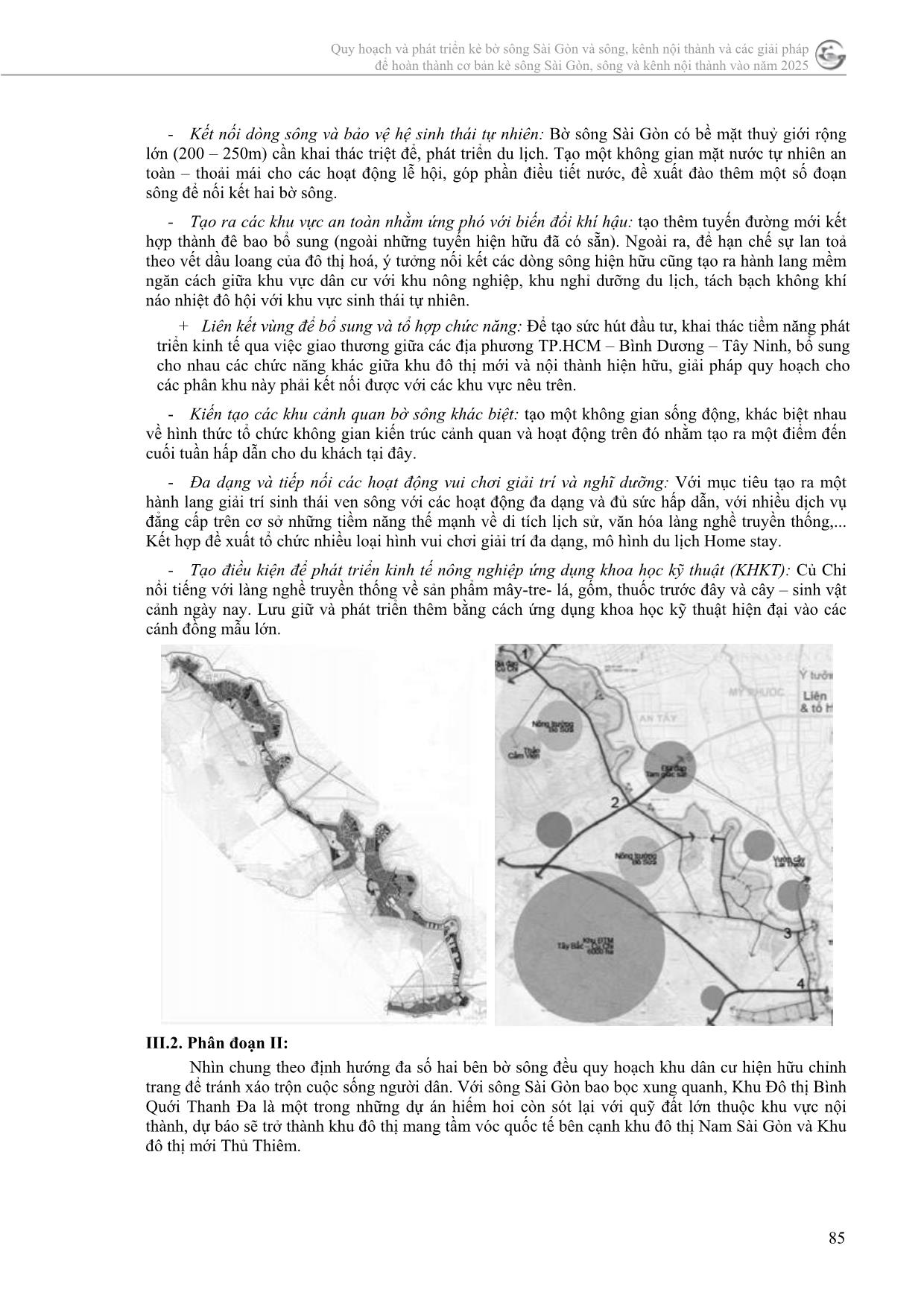 “đề xuất giải pháp khai thác không gian kiến trúc cảnh quan dọc sông Sài Gòn” trang 6