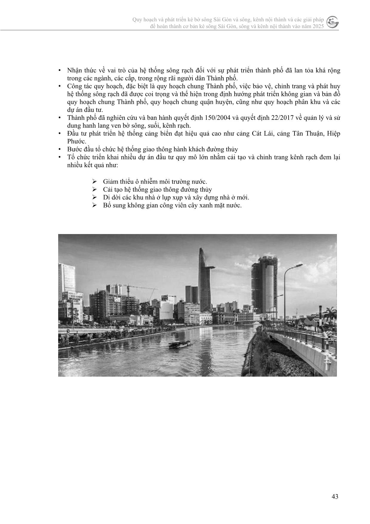 Kiến nghị một số giải pháp quản lý và thiết kế đô thị đối với hệ thống sông rạch trên địa bàn thành phố trang 4
