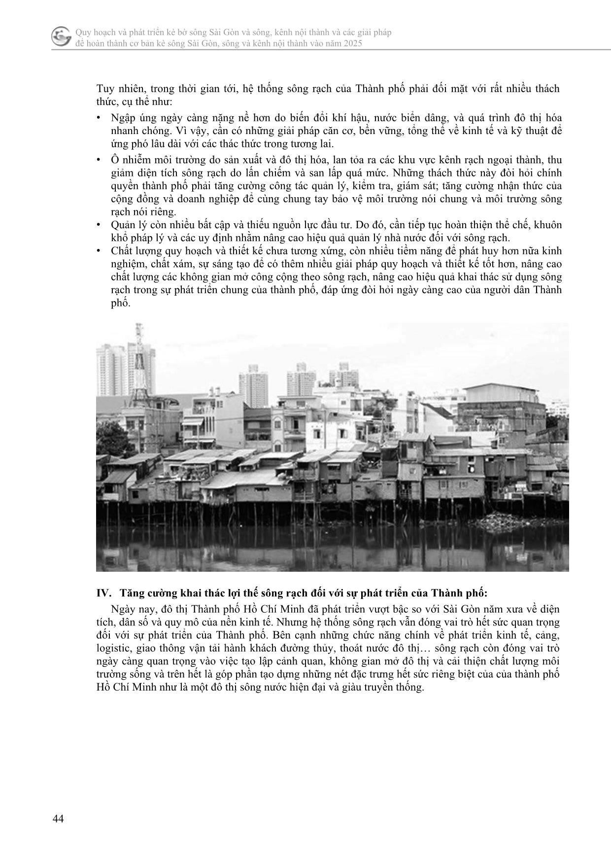 Kiến nghị một số giải pháp quản lý và thiết kế đô thị đối với hệ thống sông rạch trên địa bàn thành phố trang 5