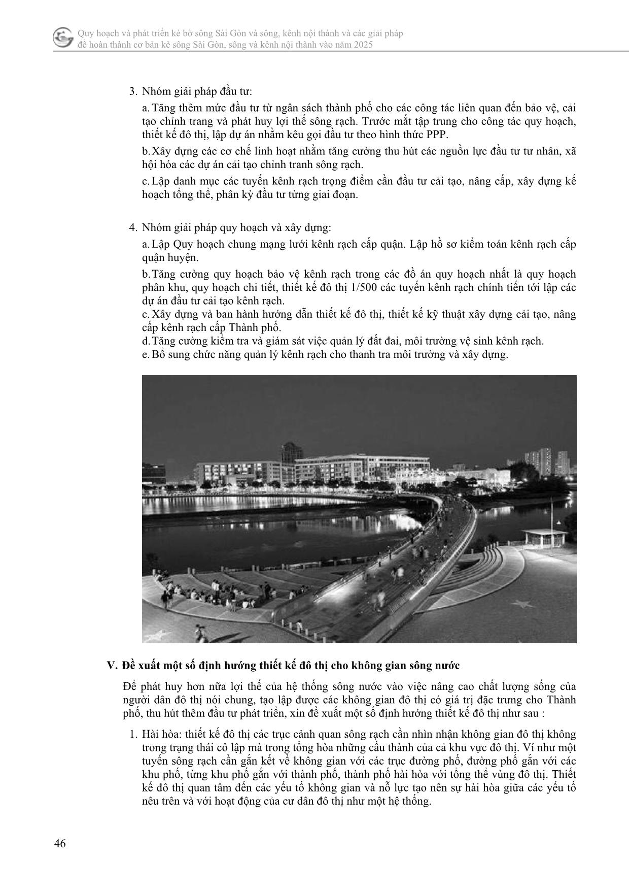 Kiến nghị một số giải pháp quản lý và thiết kế đô thị đối với hệ thống sông rạch trên địa bàn thành phố trang 7