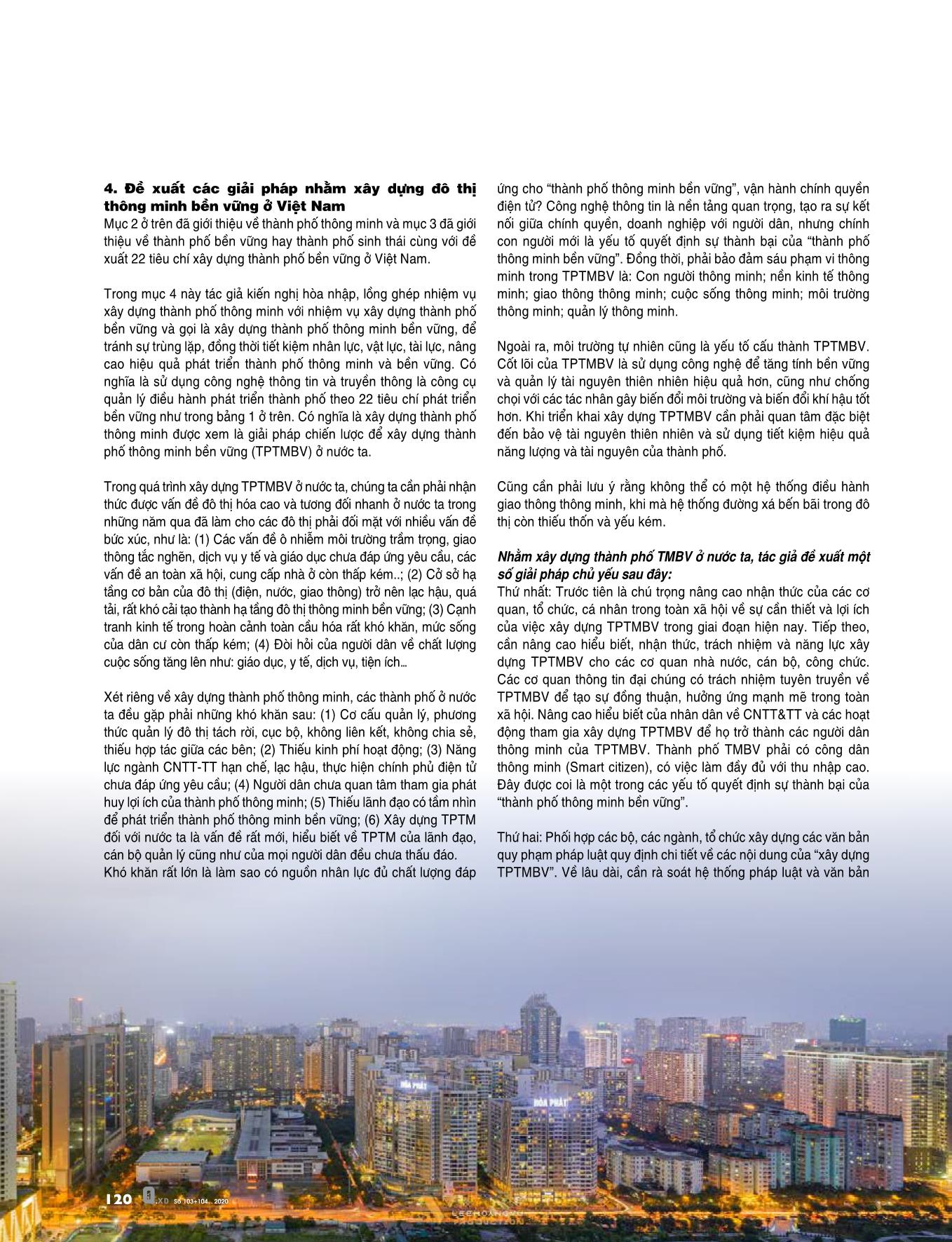 Bàn về xây dựng thành phố thông minh bền vững ở Việt Nam trang 5