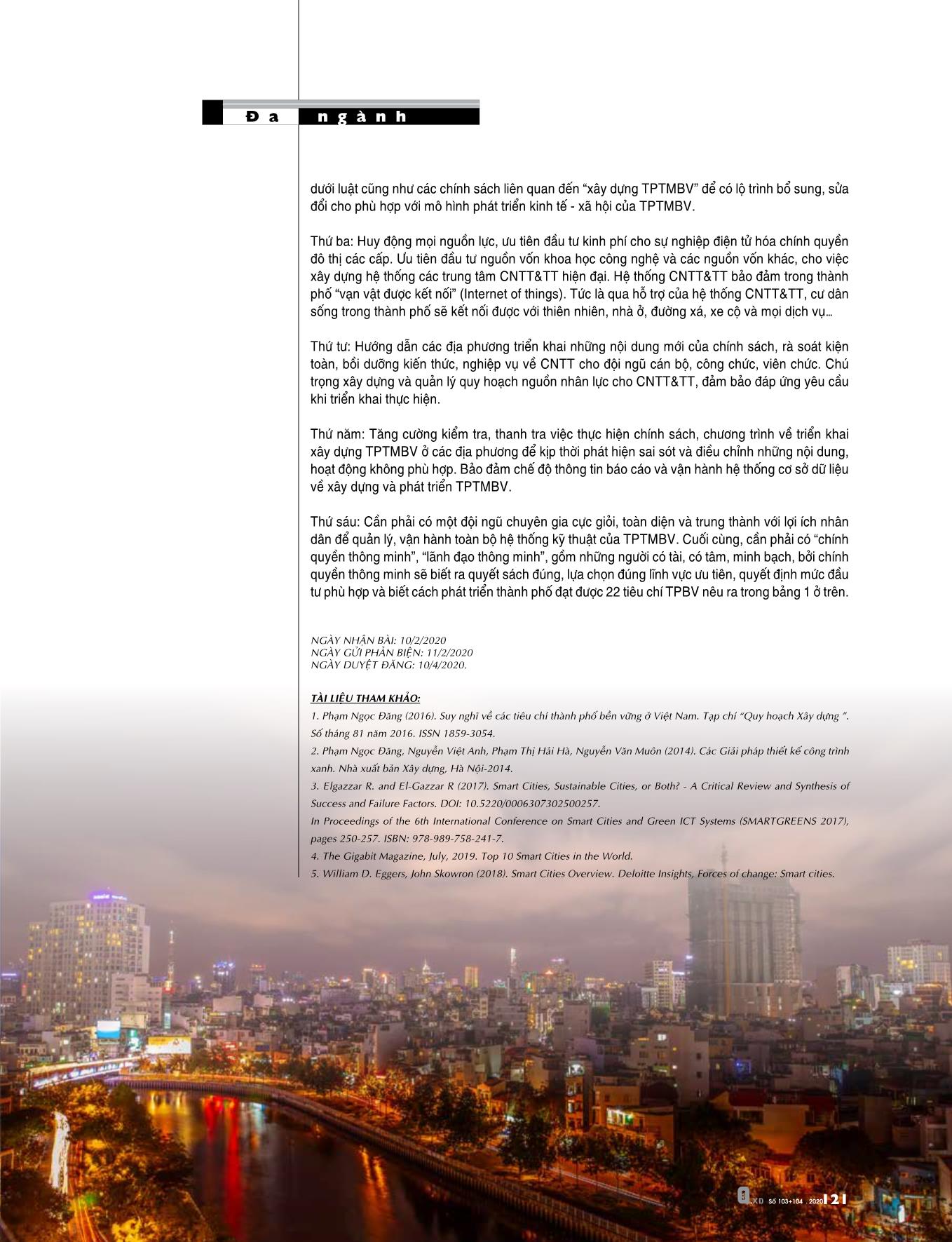 Bàn về xây dựng thành phố thông minh bền vững ở Việt Nam trang 6