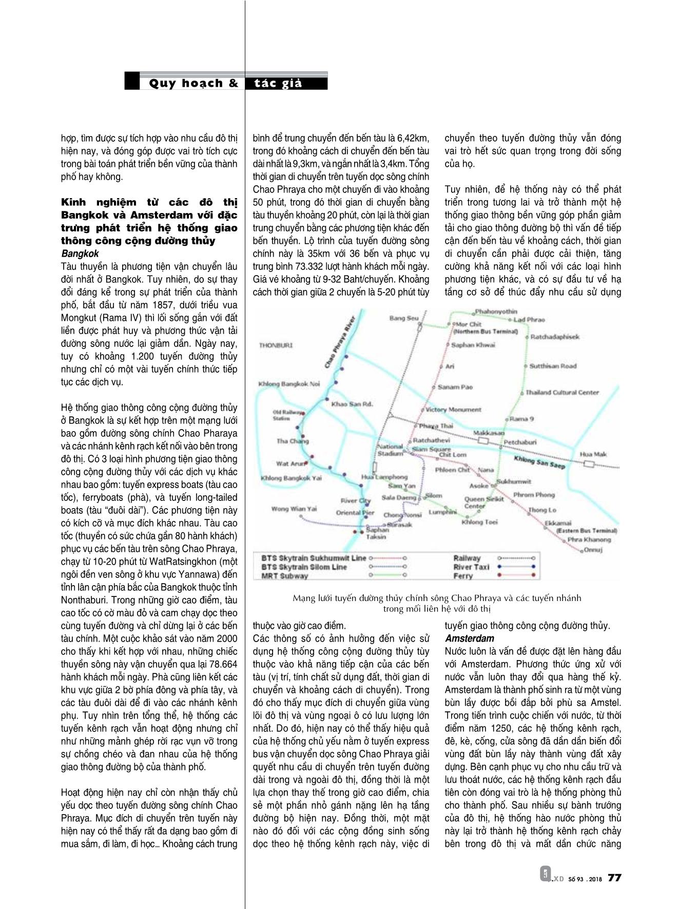 Chiến lược phát triển đô thị gắn với hệ thống giao thông công cộng đường thủy TP. HCM trang 2
