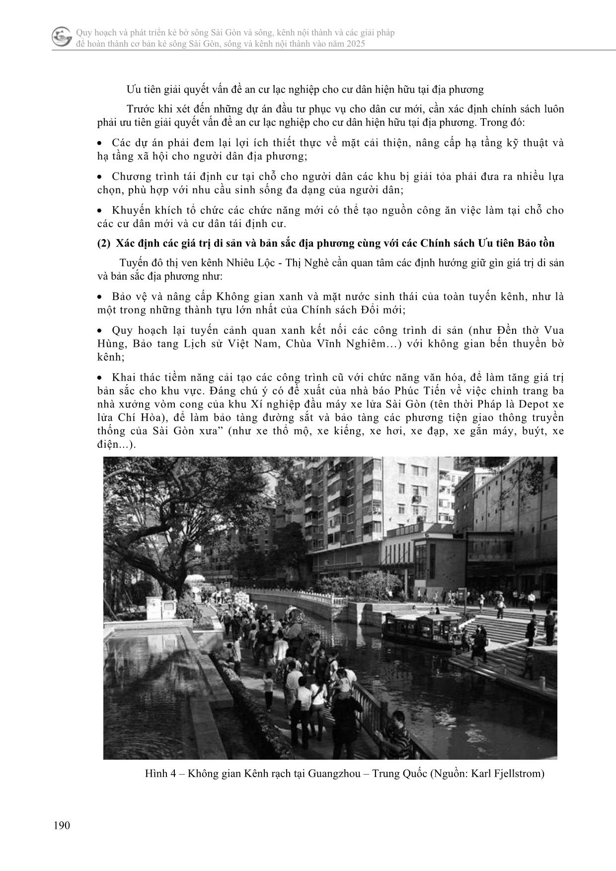 Chỉnh trang quy hoạch kiến trúc cảnh quan kênh nhiêu lộc - Thị Nghè thành phố Hồ Chí Minh trang 5