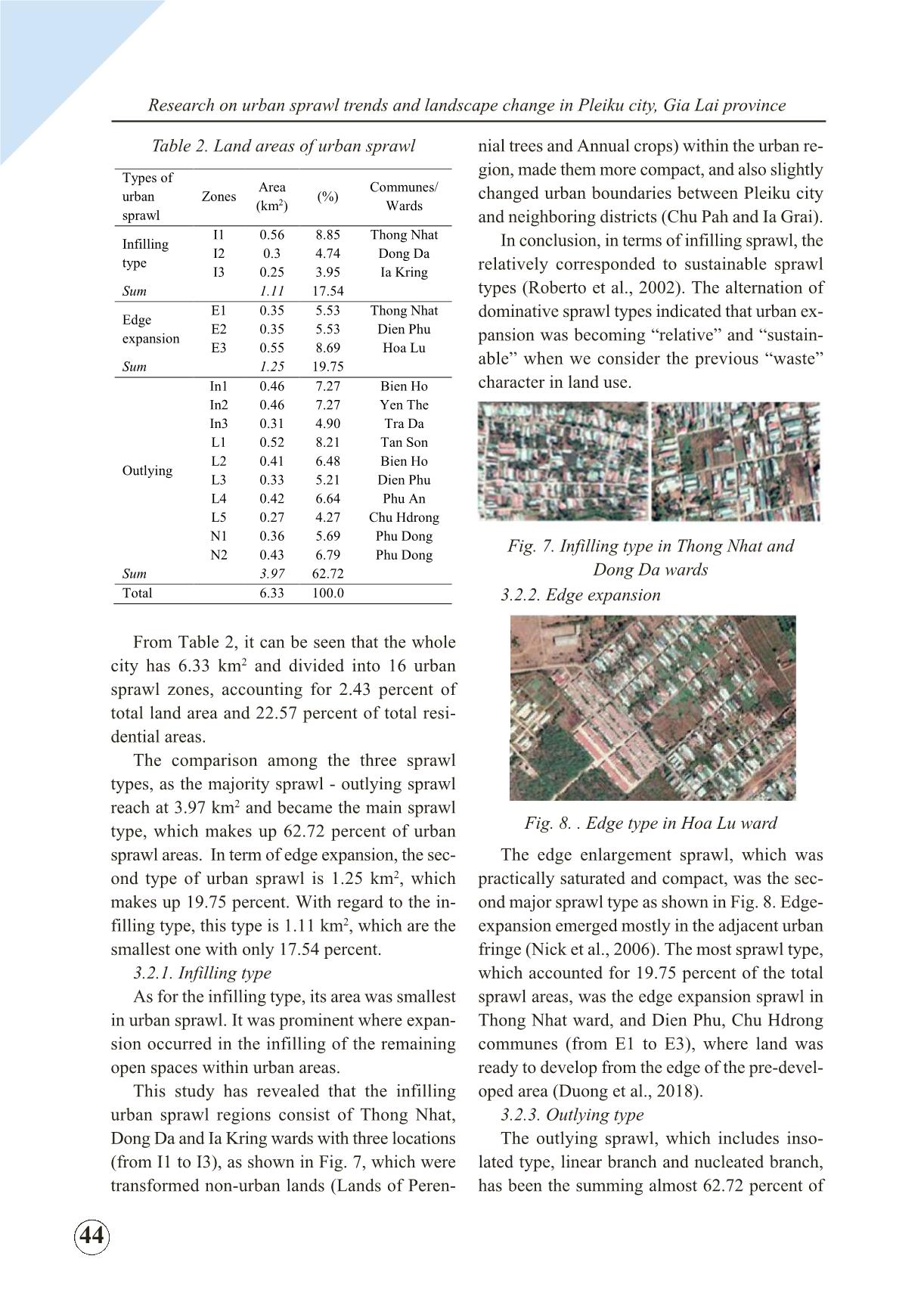 Research on urban sprawl trends and landscape change in Pleiku city, Gia Lai province trang 8