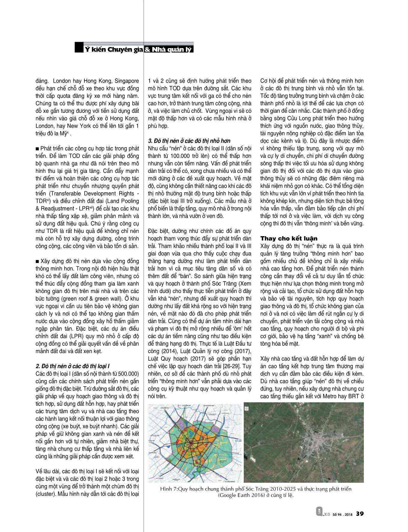 Thảo luận về phát triển đô thị “nén” ở Việt Nam trang 6