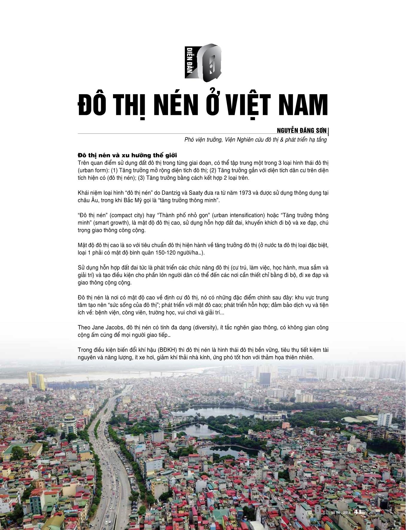 Thảo luận về phát triển đô thị “nén” ở Việt Nam trang 8
