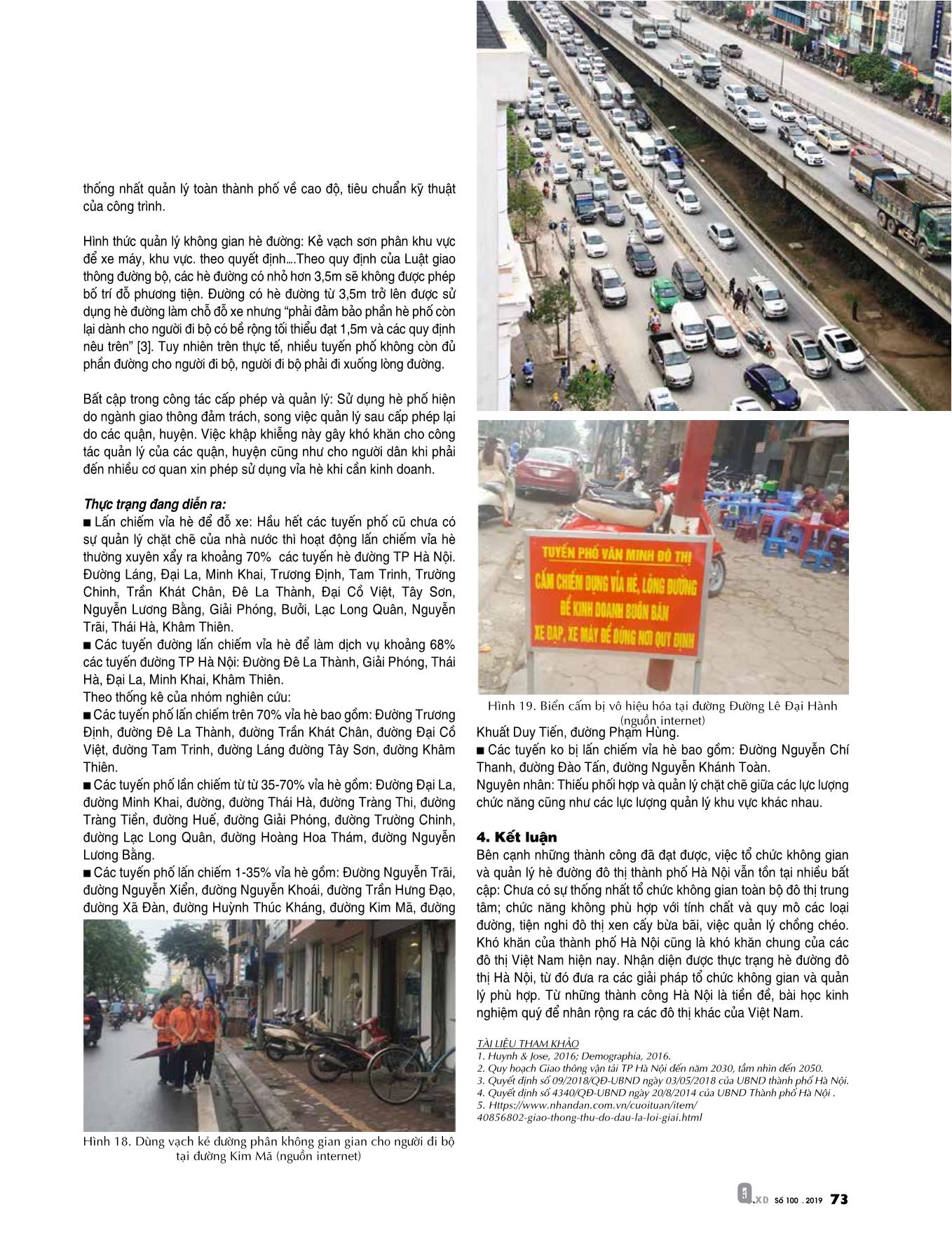 Thực trạng tổ chức không gian và quản lý hè đường đô thị thành phố Hà Nội trang 6