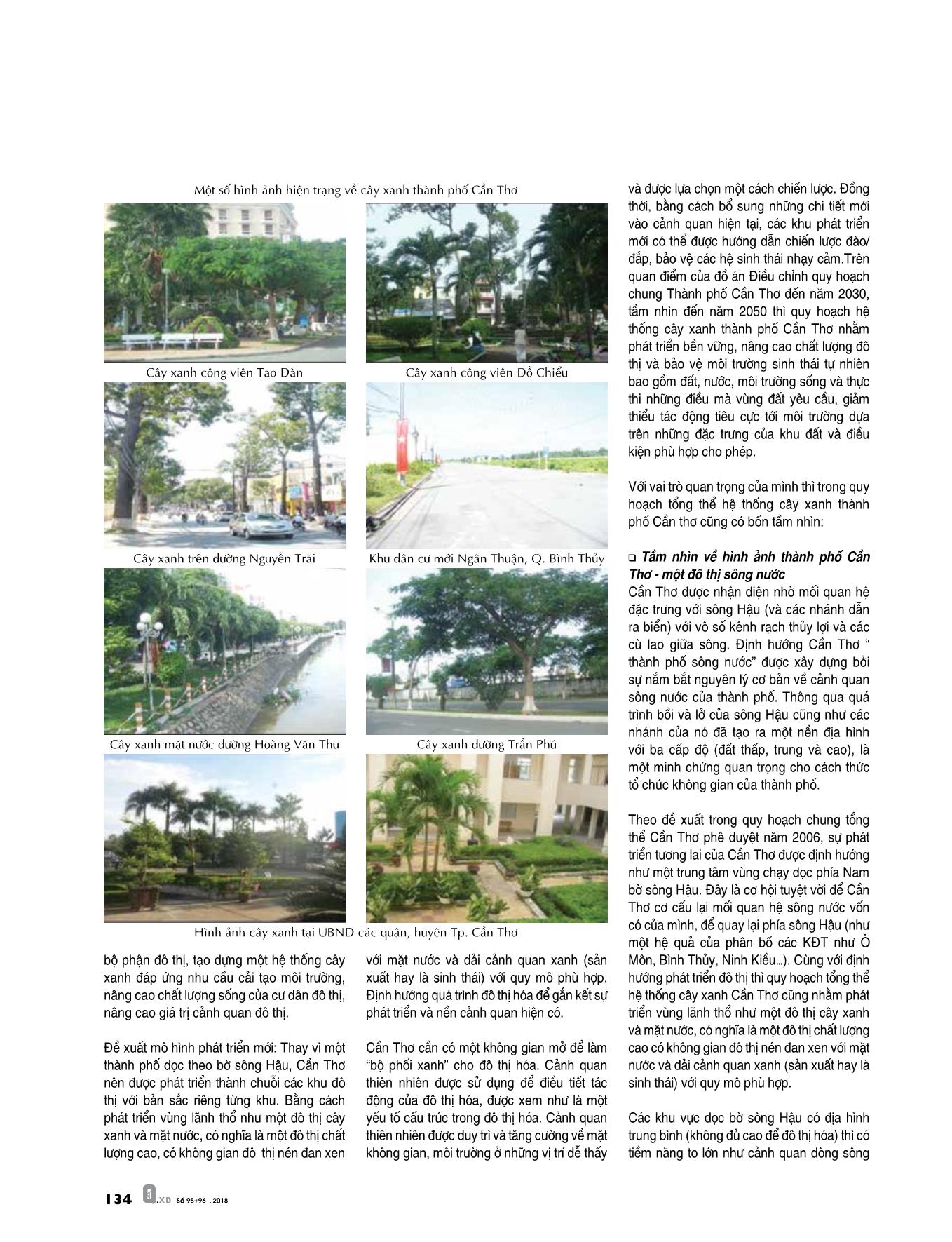 Thực trạng và đề xuất giải pháp phát triển cây xanh đô thị thành phố Cần Thơ trang 5