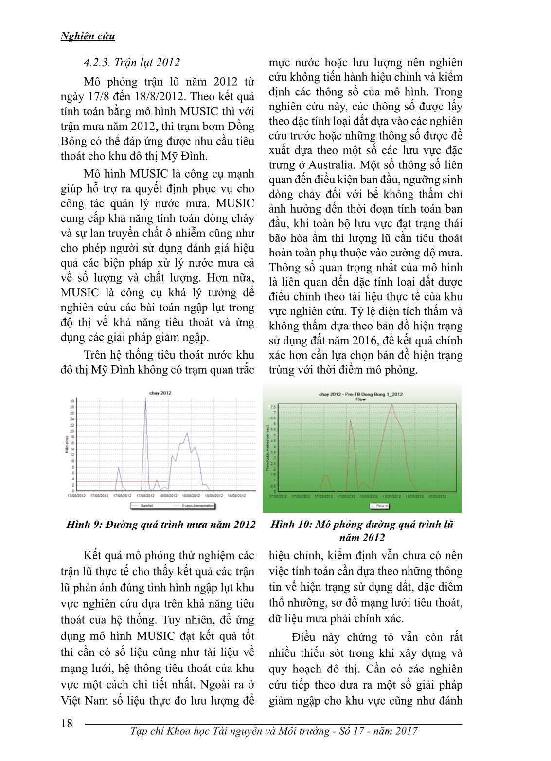 Ứng dụng mô hình music mô phỏng hệ thống tiêu thoát nước mưa: trường hợp nghiên cứu ở khu đô thị Mỹ Đình, Hà Nội trang 8