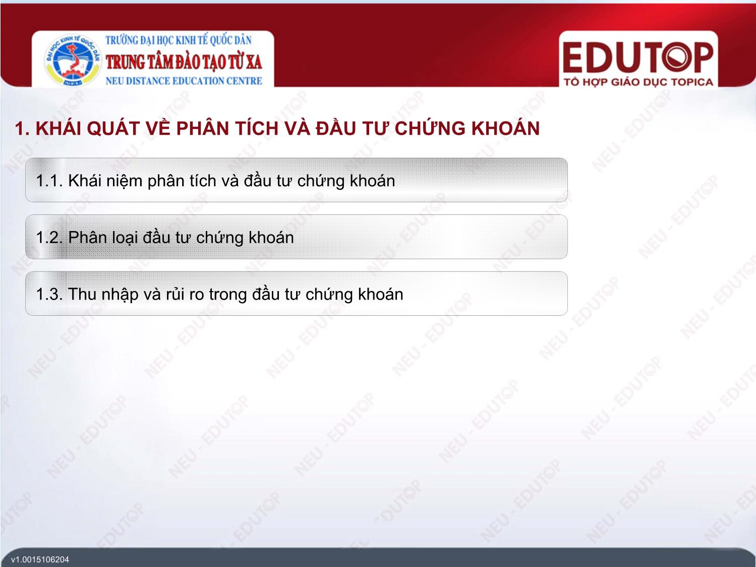 Bài giảng Thị trường chứng khoán 2 - Bài 6: Phân tích chứng khoán trang 5