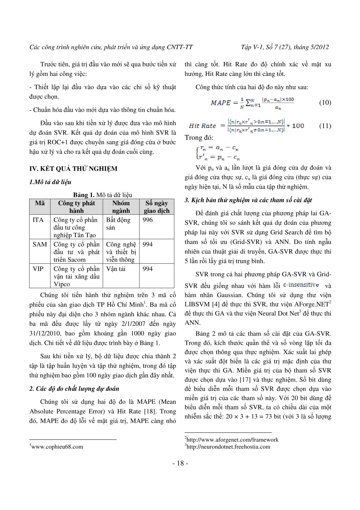 Dự đoán giá cổ phiếu trên thị trường chứng khoán Việt Nam bằng phương pháp lai GA-SVR trang 7