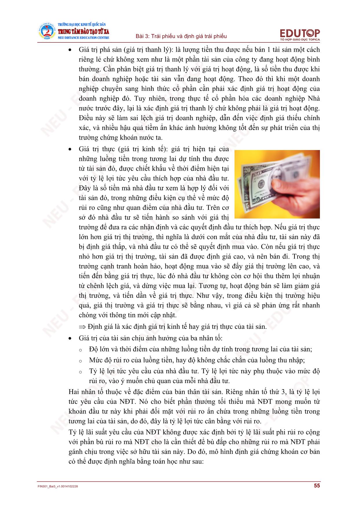 Bài giảng môn Thị trường chứng khoán - Bài 3: Trái phiếu và định giá trái phiếu trang 7