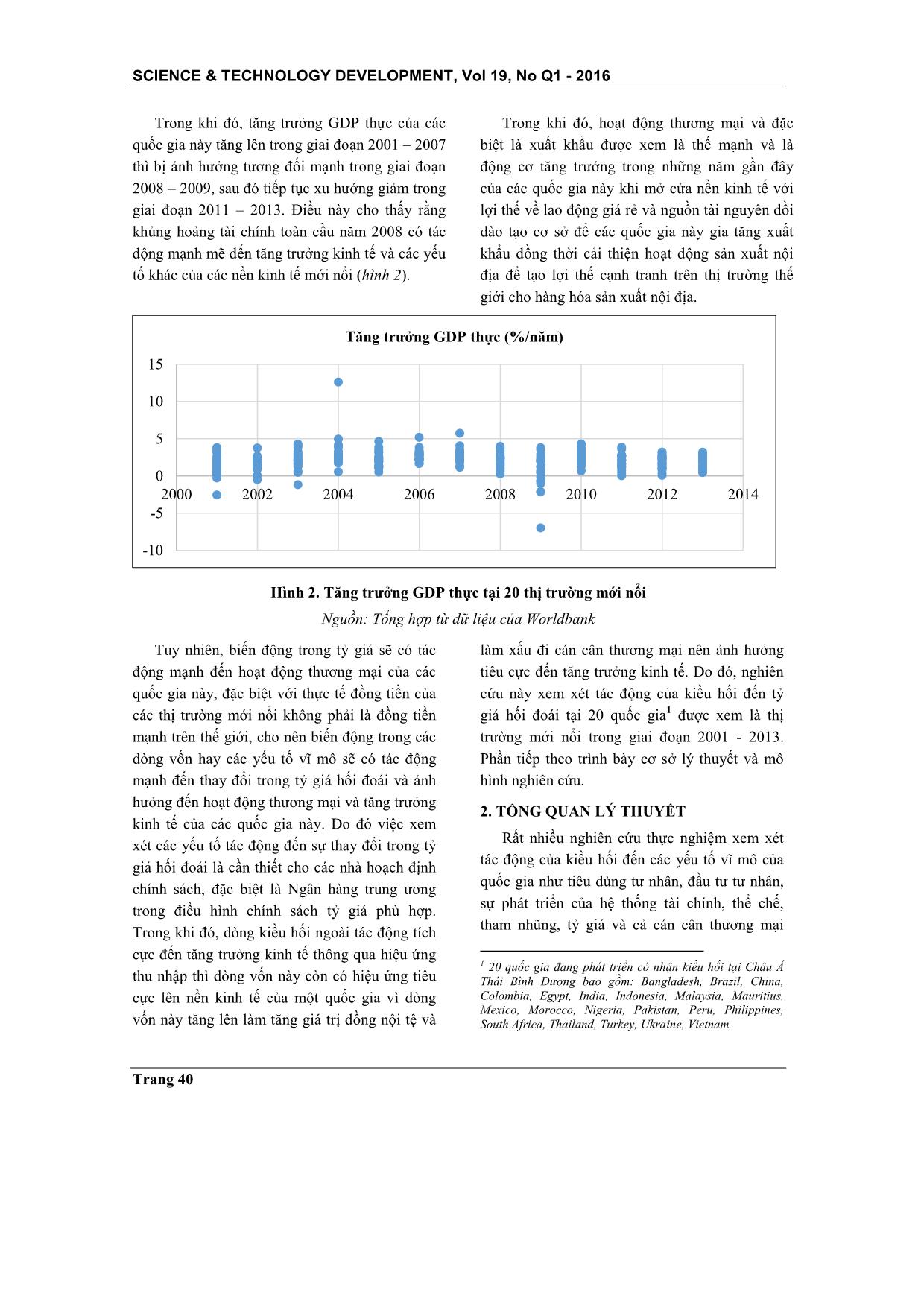 Kiều hối và tỷ giá hối đoái: Nghiên cứu thực nghiệm tại các thị trường mới nổi trang 2
