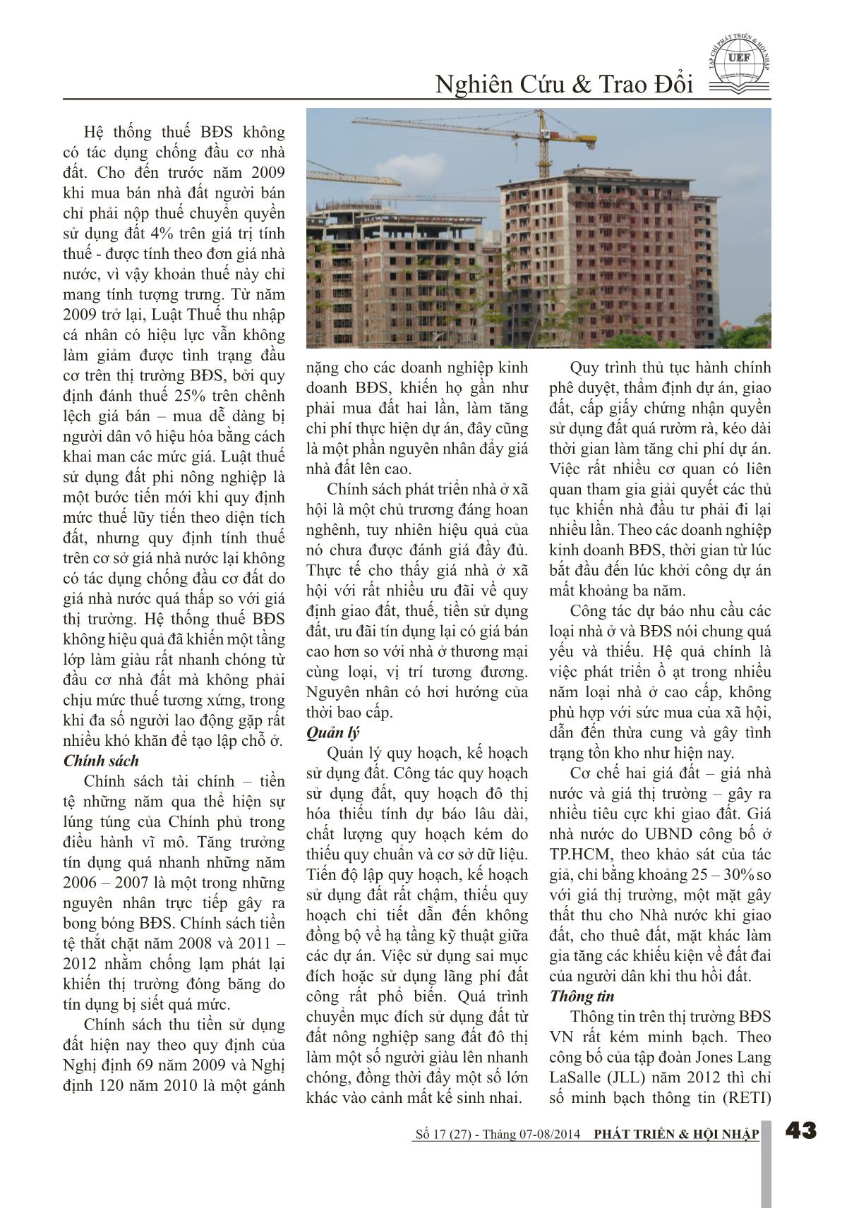 Sự hình thành và phát triển thị trường bất động sản tại Việt Nam trong tiến trình đổi mới kinh tế trang 8