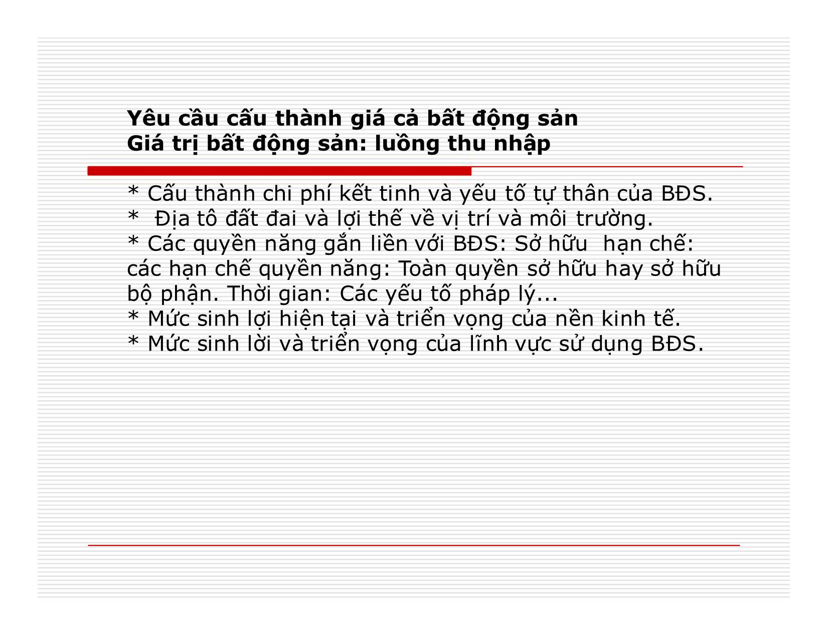 Bài giảng Định giá bất động sản trang 7