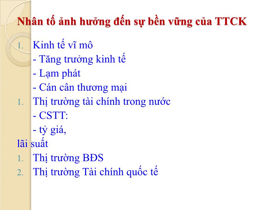 Bài giảng Phát triển bền vững thị trường chứng khoán ở Việt Nam - Đỗ Đức Minh trang 8
