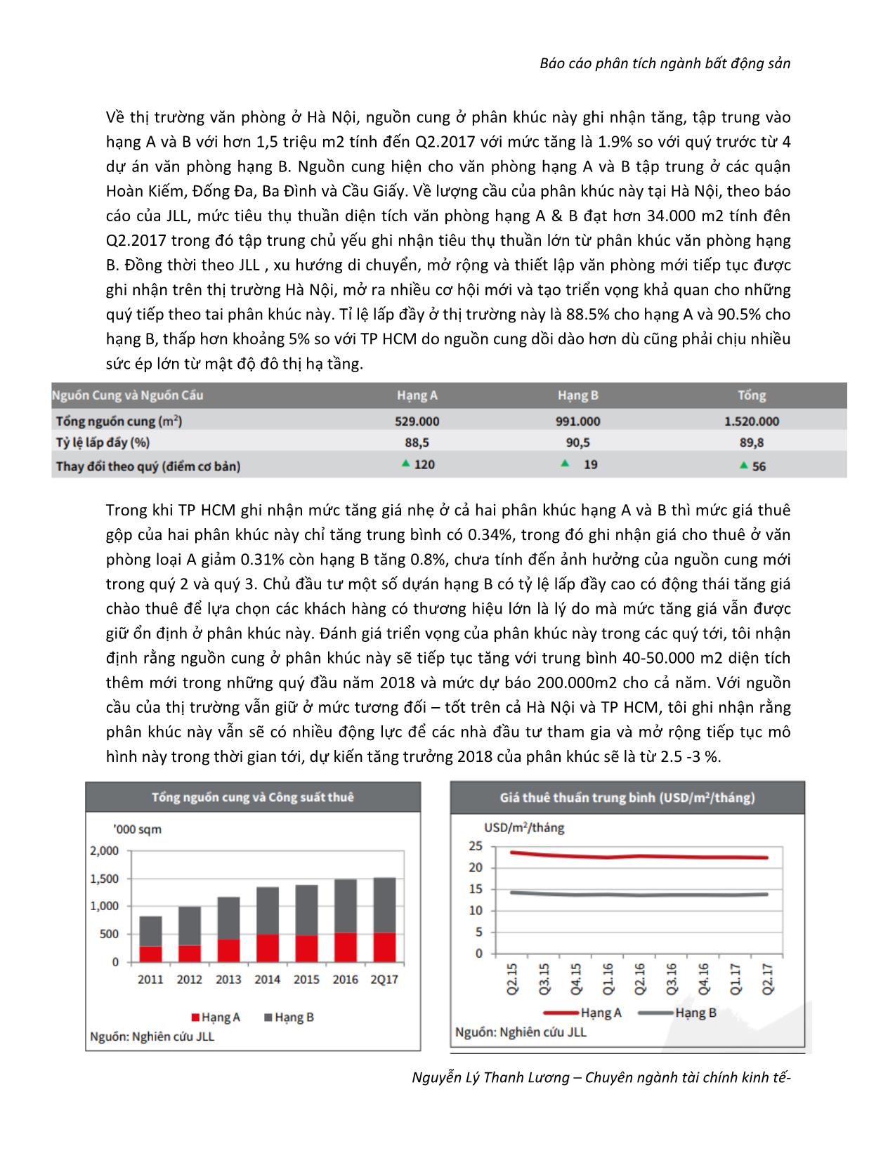 Báo cáo phân tích ngành bất động sản - Nguyễn Lý Thanh Lương trang 9