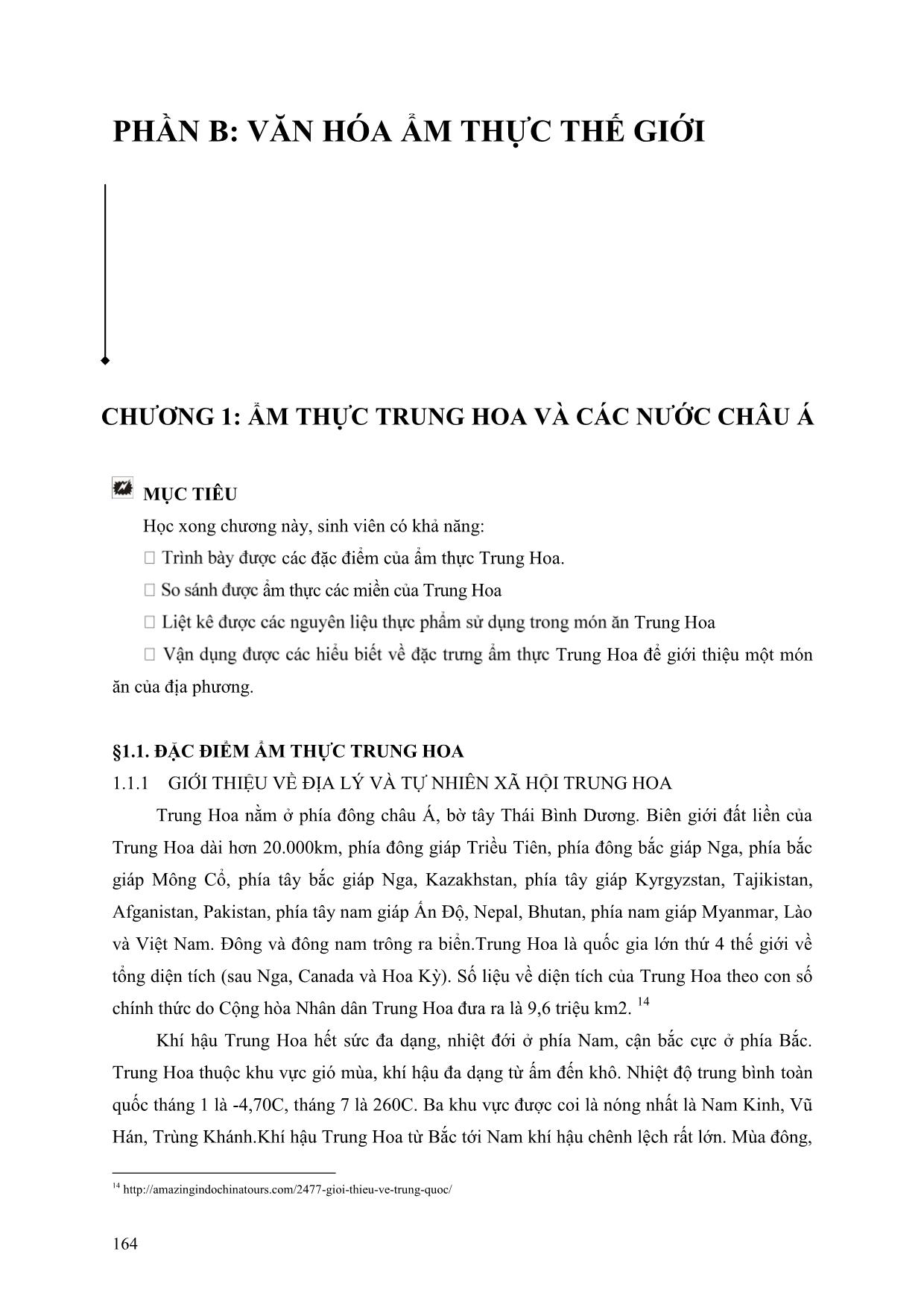 Bài giảng Văn hóa ẩm thực Việt Nam và thế giới (Phần 2) trang 1