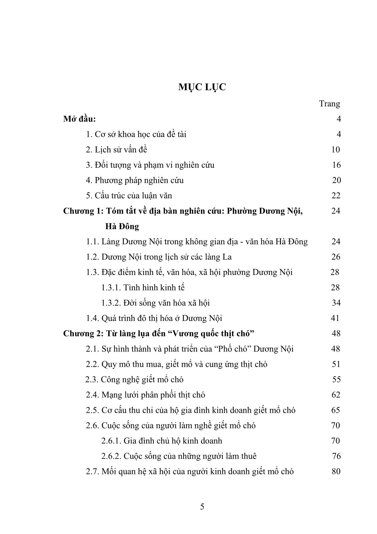Thịt chó trong văn hóa ẩm thực của người Việt - Nghiên cứu trường hợp phường Dương Nội, quận Hà Đông, Hà Nội trang 2