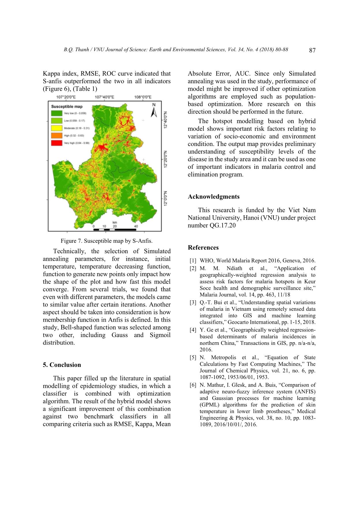 Combination of Adaptive Fuzzy Inference System and Simulated Annealing Algorithm-Based for Malaria Susceptibility Mapping in Daknong Province trang 8