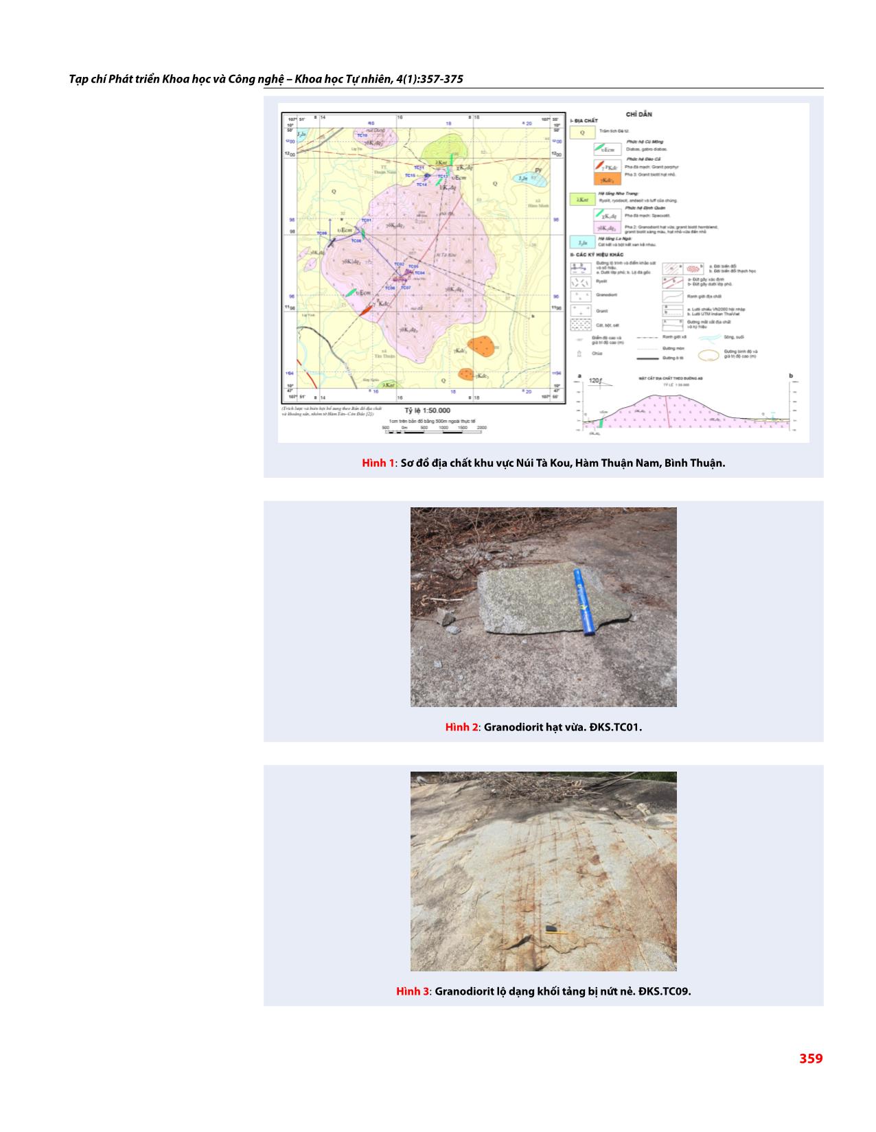 Đặc điểm thạch học, thạch địa hóa granitoid khối Tà Kou, Hàm Thuận Nam, Bình Thuận trang 3